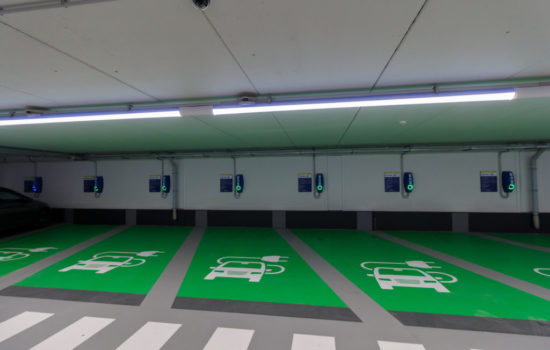 Electric Ev Vehicle Charging Car Park Spaces